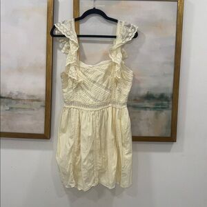 Tularosa butter yellow eyelet sundress medium